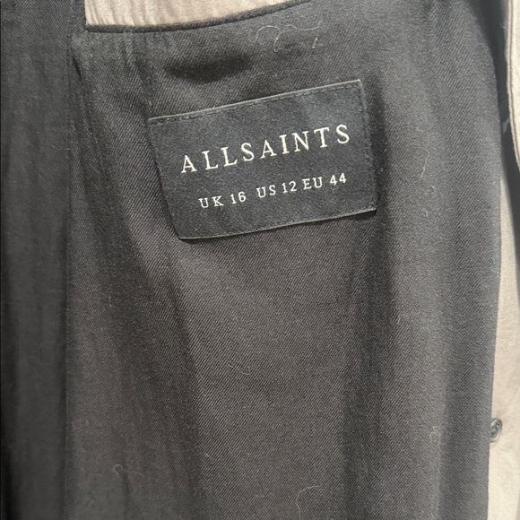 All Saints Charcoal Gray Trench Coat - Picture 5 of 5
